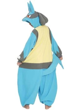 Pokemon Lucario Kigurumi Costume For Adults -Halloween Costumes pokemon adult lucario kigurumi alt 3