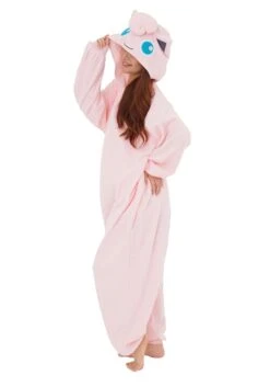 Plus Size Adult Pokémon Jigglypuff Kigurumi -Halloween Costumes pokemon jigglypuff adult plus kigurumi alt 1