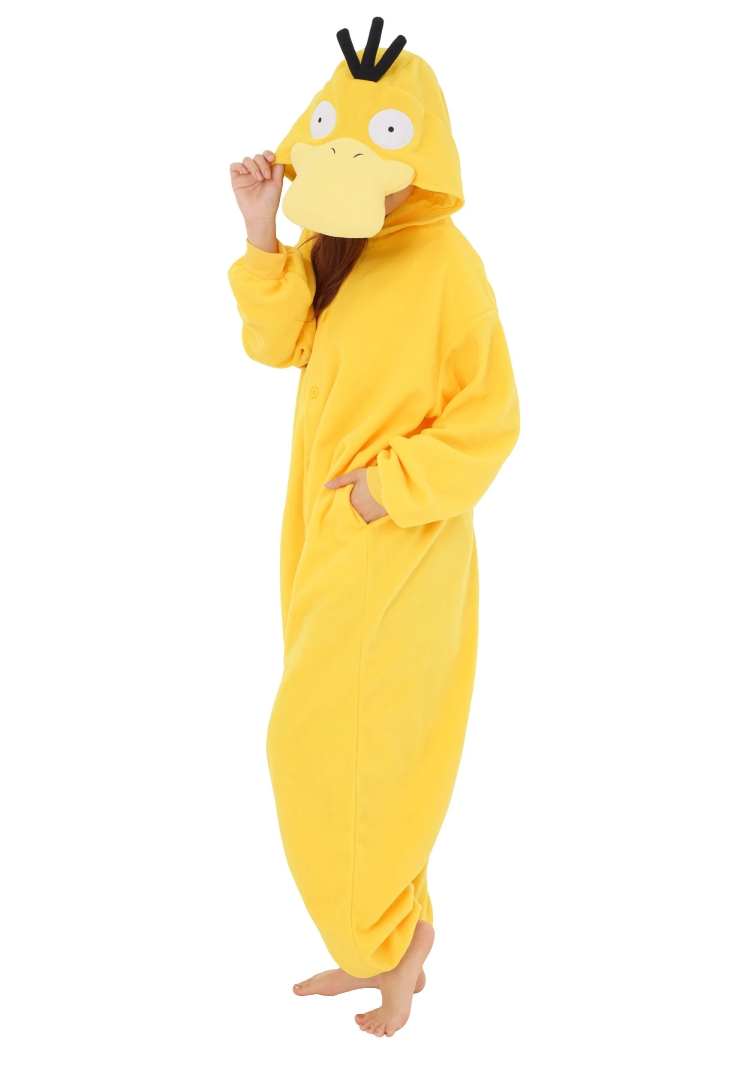 Plus Size Pokémon Psyduck Kigurumi For Adults 4 Plus Size Pokémon Psyduck Kigurumi For Adults - Image 2