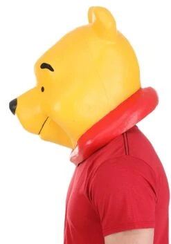 Adult Disney Winnie The Pooh Deluxe Pooh Latex Mask -Halloween Costumes pooh deluxe latex mask alt 3