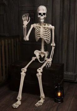 Poseable Frankenstein Skeleton Halloween Decoration