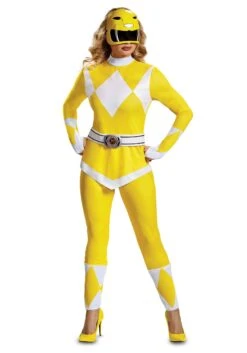 Disguise Women's Power Rangers Yellow Ranger Costume -Halloween Costumes power rangers womens yellow ranger costume alt 1
