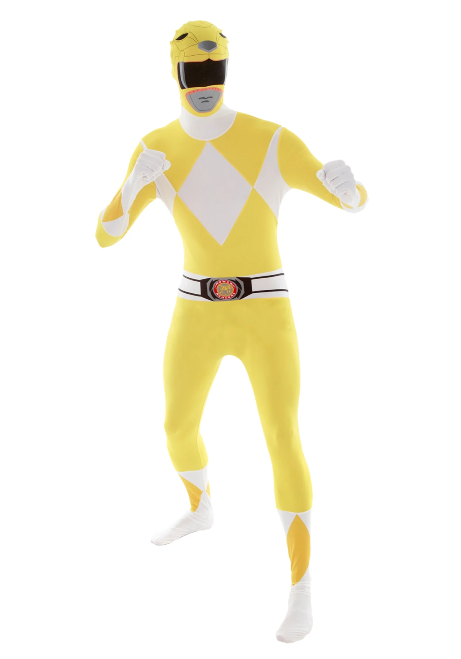 Power Rangers: Yellow Ranger Morphsuit Costume 4 Power Rangers: Yellow Ranger Morphsuit Costume - Image 2
