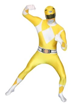 Power Rangers: Yellow Ranger Morphsuit Costume 7 Power Rangers: Yellow Ranger Morphsuit Costume -Halloween Costumes power rangers yellow ranger morphsuit image3