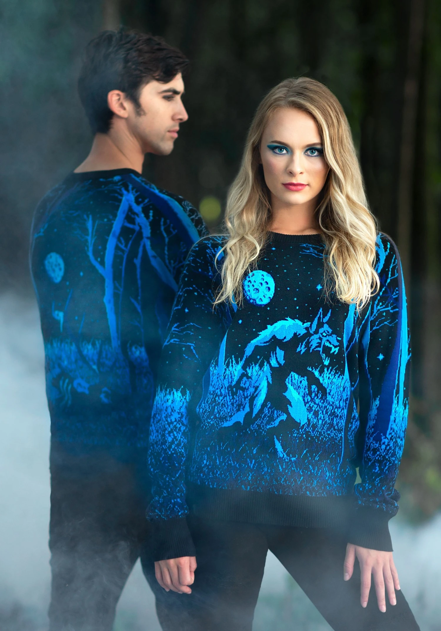 Prowling Werewolf Halloween Adult Sweater 3 Prowling Werewolf Halloween Adult Sweater