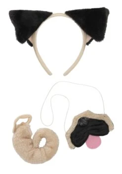 Pug Kit With Ears Headband Nose And Tail