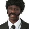 Men's Pulp Fiction Jules Winnfield Wig And Facial Hair Set 2 Men's Pulp Fiction Jules Winnfield Wig And Facial Hair Set -Halloween Costumes pulp fiction adult jules winnfield wig and facial hair set