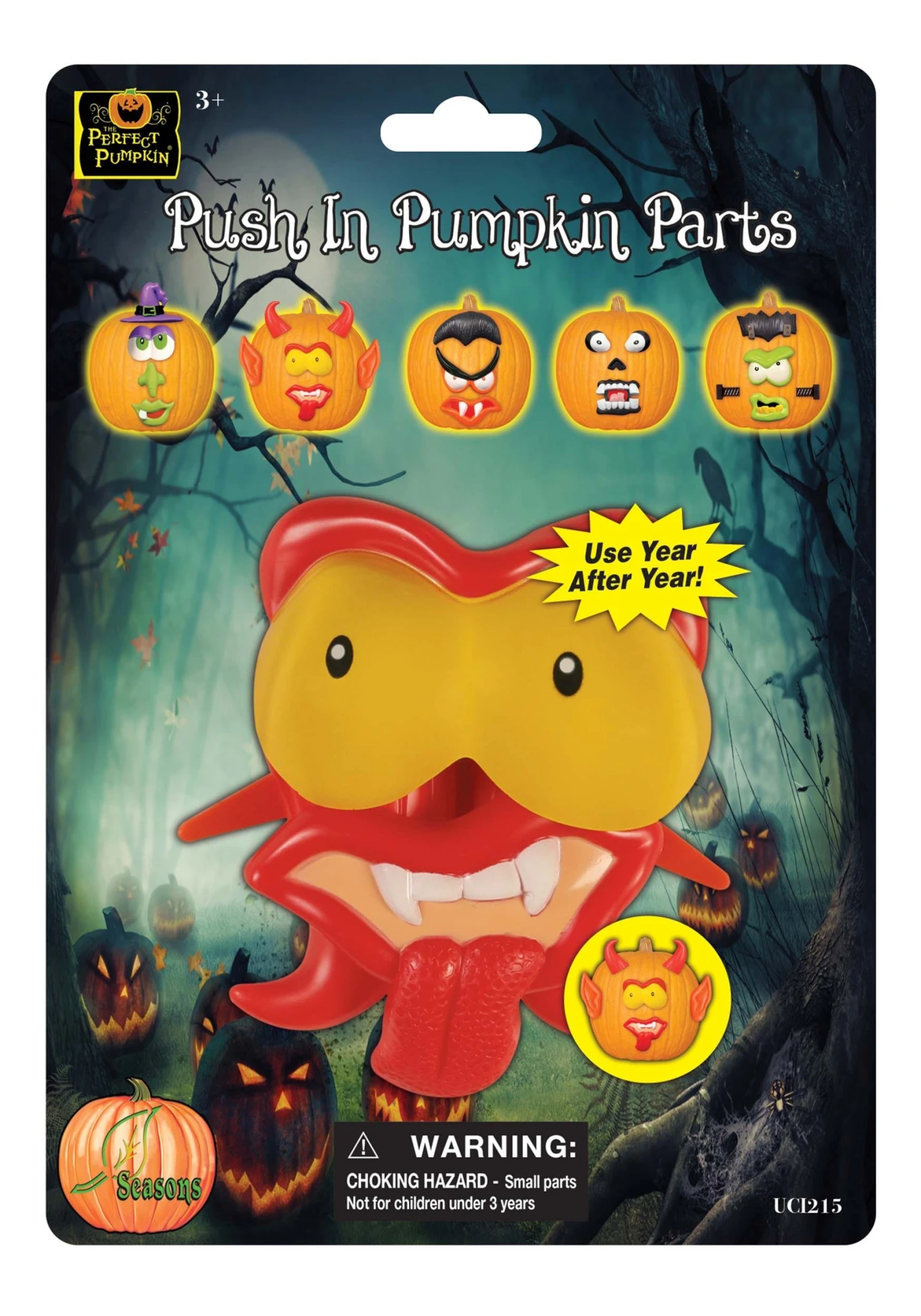 Pumpkin Face Parts Set 4 Pumpkin Face Parts Set - Image 2