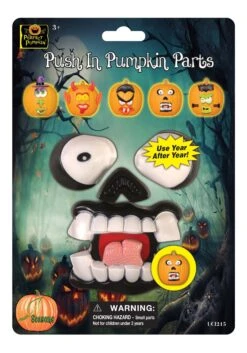 Pumpkin Face Parts Set 15 Pumpkin Face Parts Set -Halloween Costumes pumpkin face parts alt 3