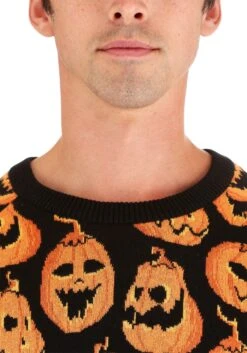 Adult Pumpkin Frenzy Halloween Sweater -Halloween Costumes pumpkin frenzy unisex halloween sweater alt3