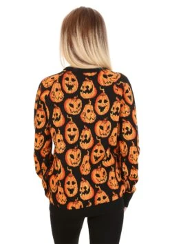 Adult Pumpkin Frenzy Halloween Sweater -Halloween Costumes pumpkin frenzy unisex halloween sweater alt4