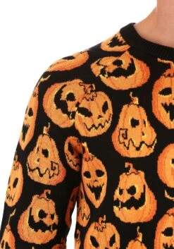 Adult Pumpkin Frenzy Halloween Sweater -Halloween Costumes pumpkin frenzy unisex halloween sweater alt5