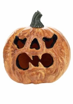 Light Up Haunted Pumpkin With Red Lights Decoration 8 Light Up Haunted Pumpkin With Red Lights Decoration -Halloween Costumes pumpkin w red light shining1 alt 1