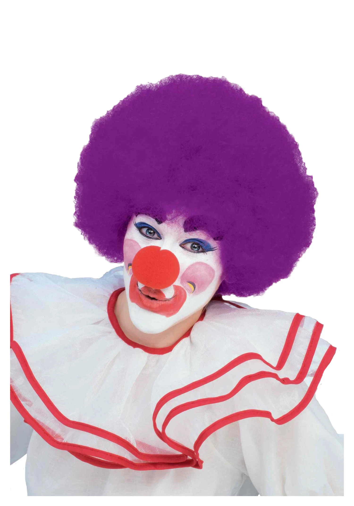 Purple Afro Clown Wig 3 Purple Afro Clown Wig