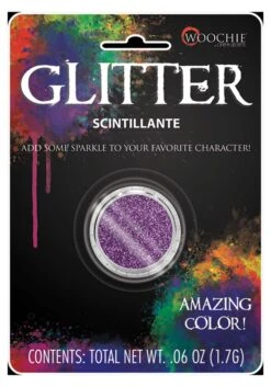 Purple Iridescent Glitter Makeup