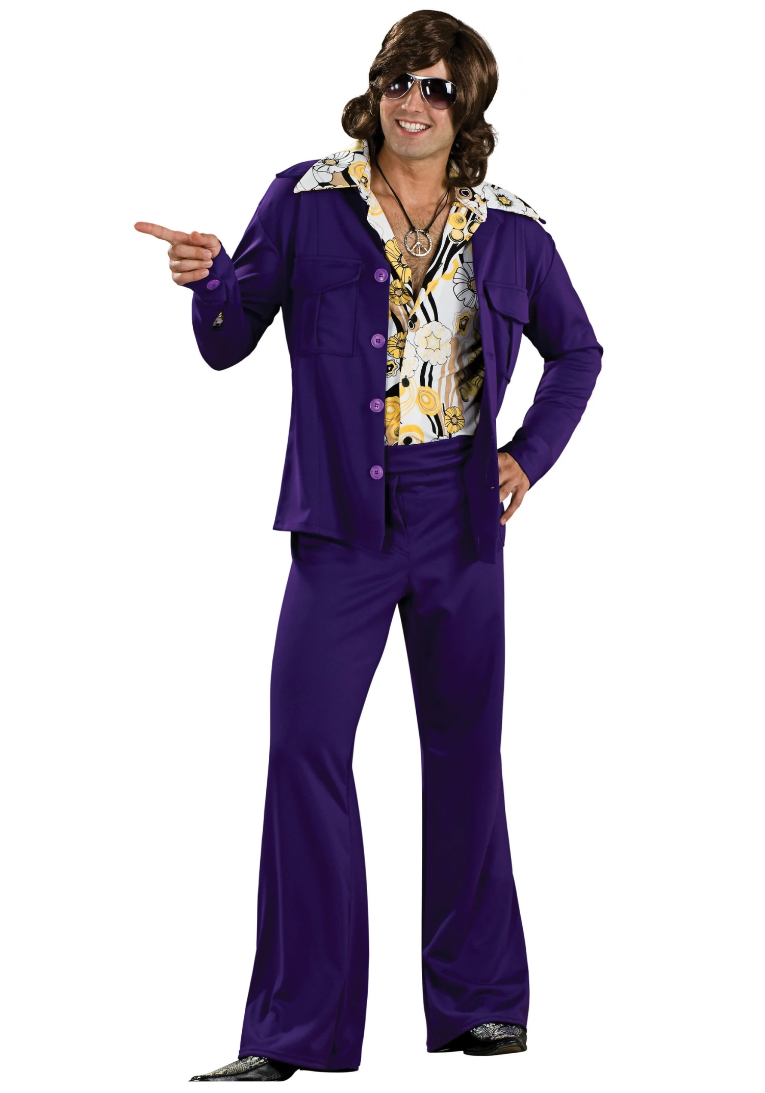 Men's Purple Leisure Suit Costume 3 Men's Purple Leisure Suit Costume