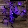 Purple Light Up Spider Prop Decoration