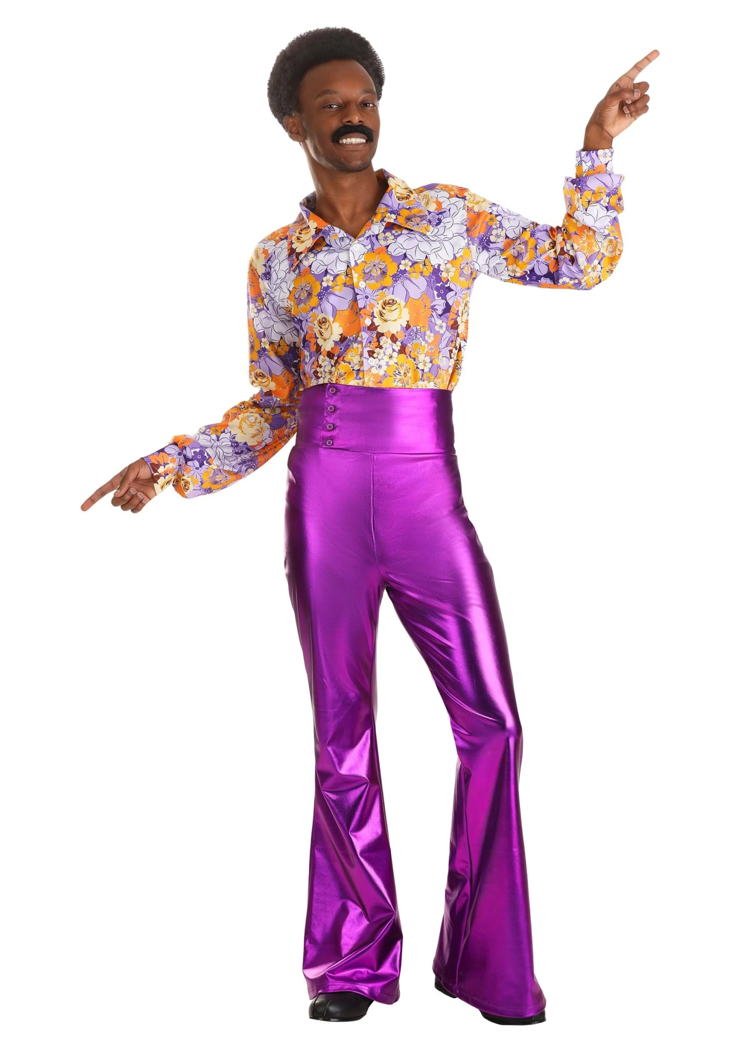 Purple Power Disco Costume For Men 3 Purple Power Disco Costume For Men
