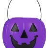 Purple Pumpkin Treat Bucket -Halloween Costumes purple pumpkin bucket