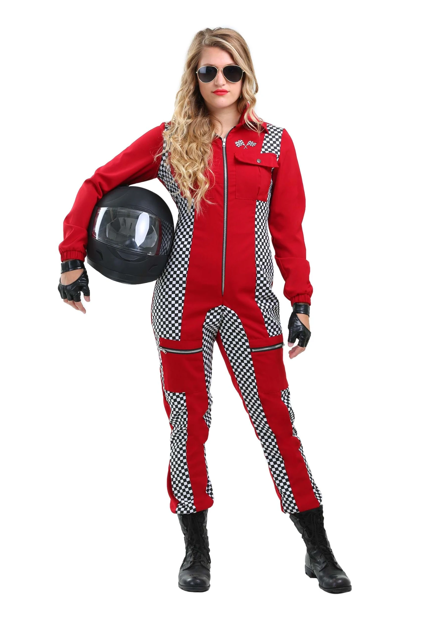 Racer Jumpsuit Costume For Women 3 Racer Jumpsuit Costume For Women