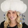 Adult Sherpa Light-Up Rain Cloud Costume Hat -Halloween Costumes rain cloud plush hat 0