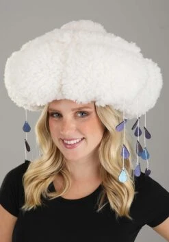 Adult Sherpa Light-Up Rain Cloud Costume Hat