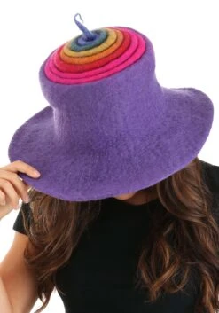 Adult Rainbow Borealis Heartfelted Witch Costume Hat -Halloween Costumes rainbow borealis heartfelted witch hat alt 4