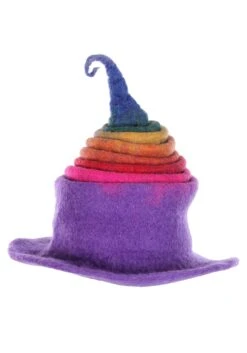 Adult Rainbow Borealis Heartfelted Witch Costume Hat -Halloween Costumes rainbow borealis heartfelted witch hat alt 6