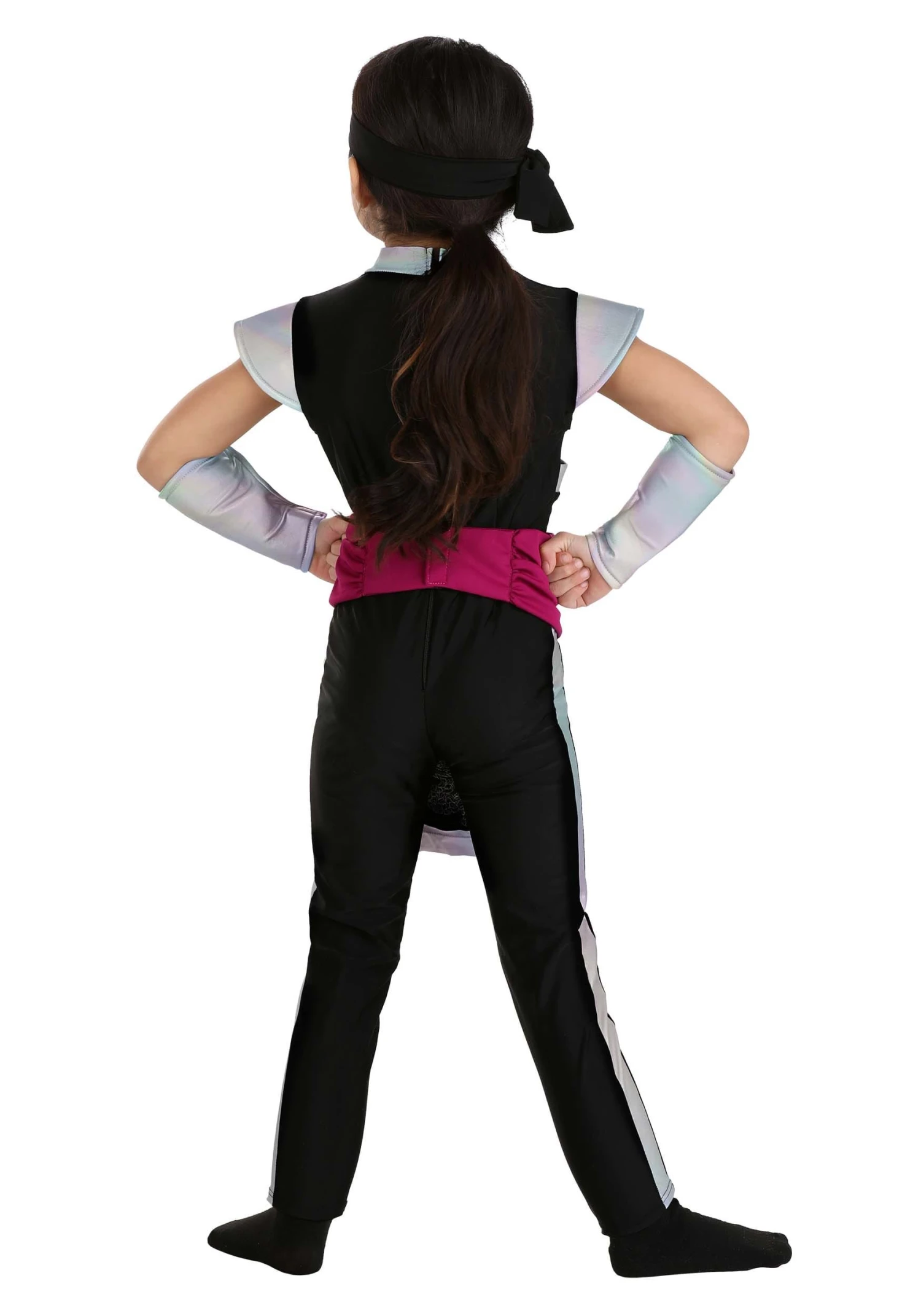 Girl's Toddler Rainbow Ninja Costume 4 Girl's Toddler Rainbow Ninja Costume - Image 2