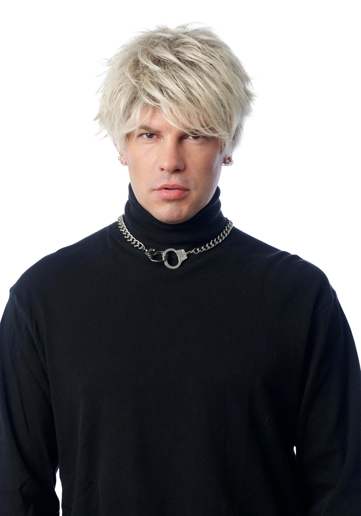 Rap Rocker Blonde Costume Wig For Men 3 Rap Rocker Blonde Costume Wig For Men