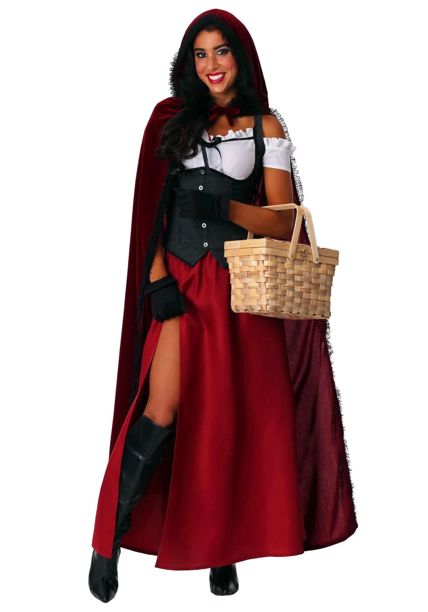 Women's Plus Size Ravishing Red Riding Hood Costume 3 Women's Plus Size Ravishing Red Riding Hood Costume