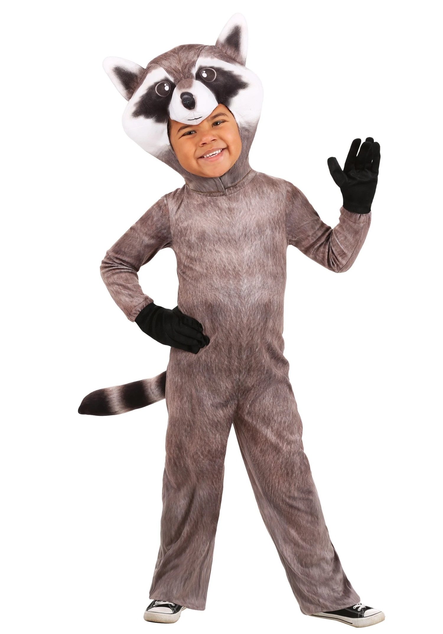 Toddler Realistic Raccoon Costume 3 Toddler Realistic Raccoon Costume