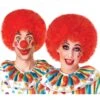 Round Red Clown Costume Wig For Adults 1 Round Red Clown Costume Wig For Adults -Halloween Costumes red clown wig