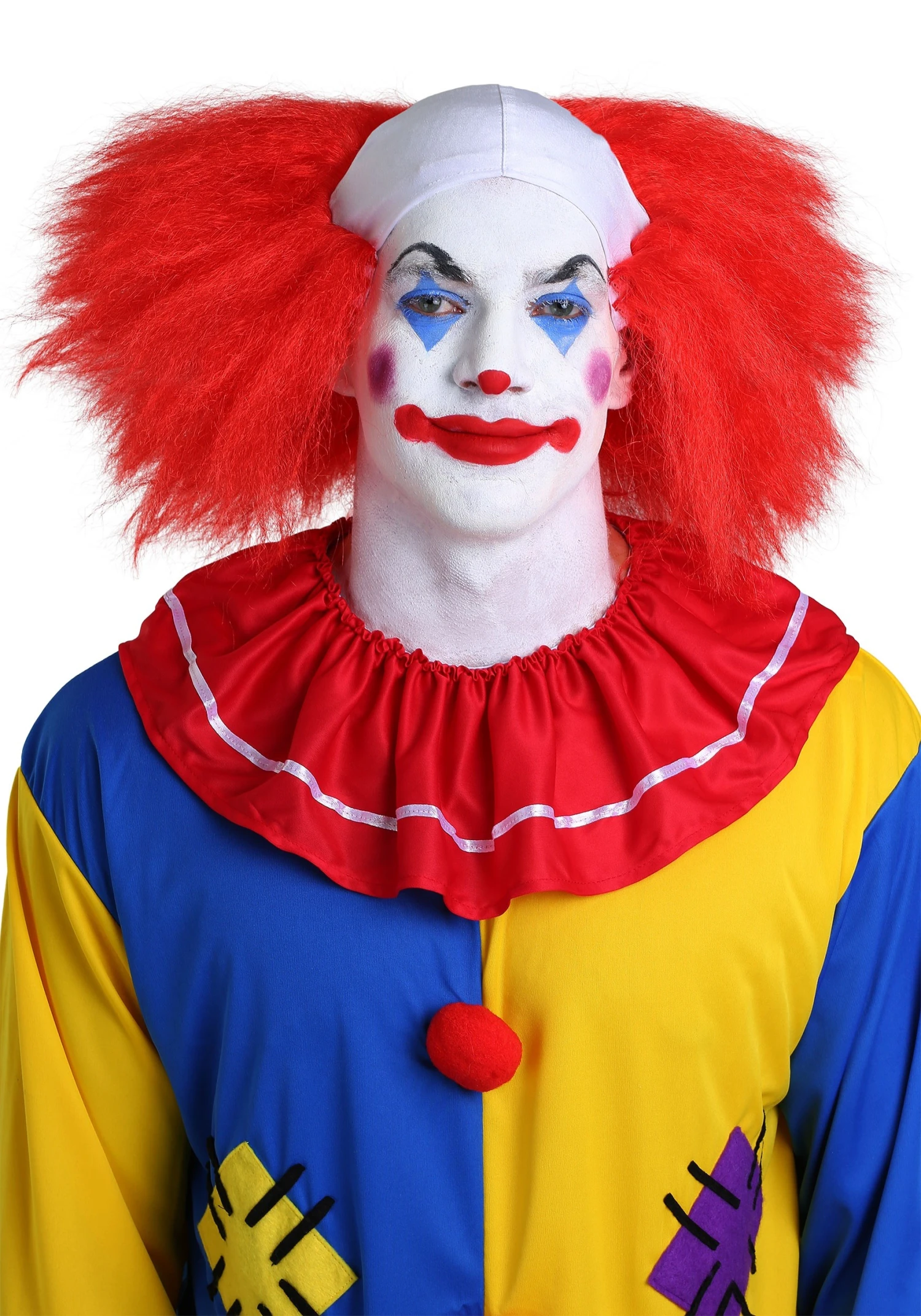 Red Clown Wig With Bald Spot 3 Red Clown Wig With Bald Spot
