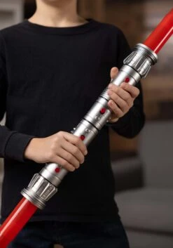 Double-Blade Darth Maul Lightsaber 9 Double-Blade Darth Maul Lightsaber -Halloween Costumes red double blade darth maul lightsaber alt 2