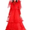 Red Gothic Wedding Dress Costume For Women -Halloween Costumes red gothic wedding dress costume update