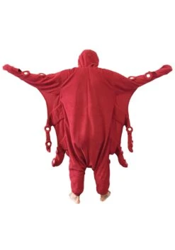 Adult Red Octopus Kigurumi Costume 5 Adult Red Octopus Kigurumi Costume -Halloween Costumes red octopus pajama costume image2