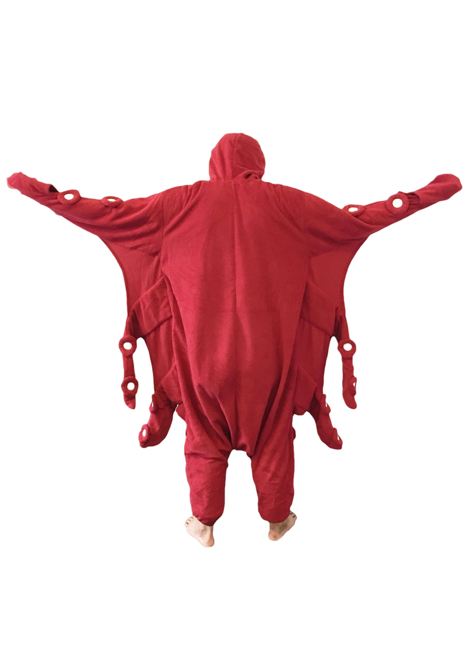 Adult Red Octopus Kigurumi Costume 4 Adult Red Octopus Kigurumi Costume - Image 2