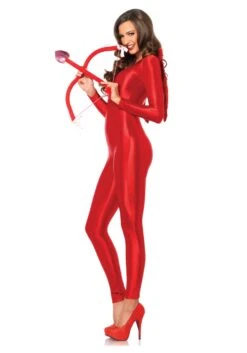 LEG AVENUE Red Spandex Catsuit Costume 6 LEG AVENUE Red Spandex Catsuit Costume -Halloween Costumes red spandex catsuit alt