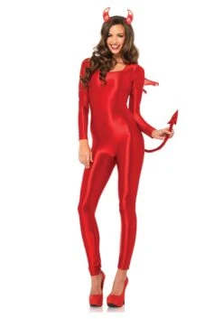 LEG AVENUE Red Spandex Catsuit Costume 7 LEG AVENUE Red Spandex Catsuit Costume -Halloween Costumes red spandex catsuit alt2