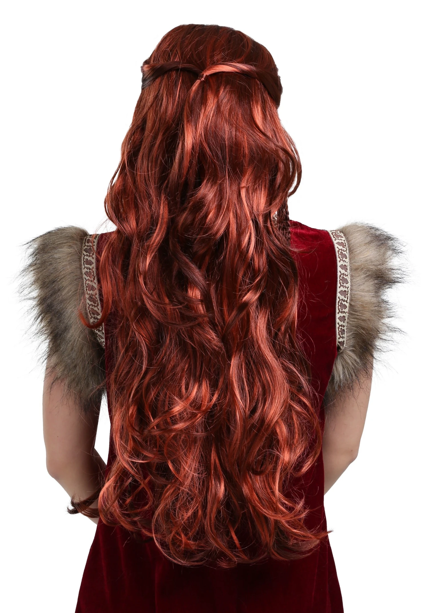 Women's Red Viking Wig 4 Women's Red Viking Wig - Image 2