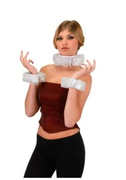 Renaissance Collar And Cuff Accessory Costume Set 5 Renaissance Collar And Cuff Accessory Costume Set -Halloween Costumes renaissance collar and cuff set alternate view