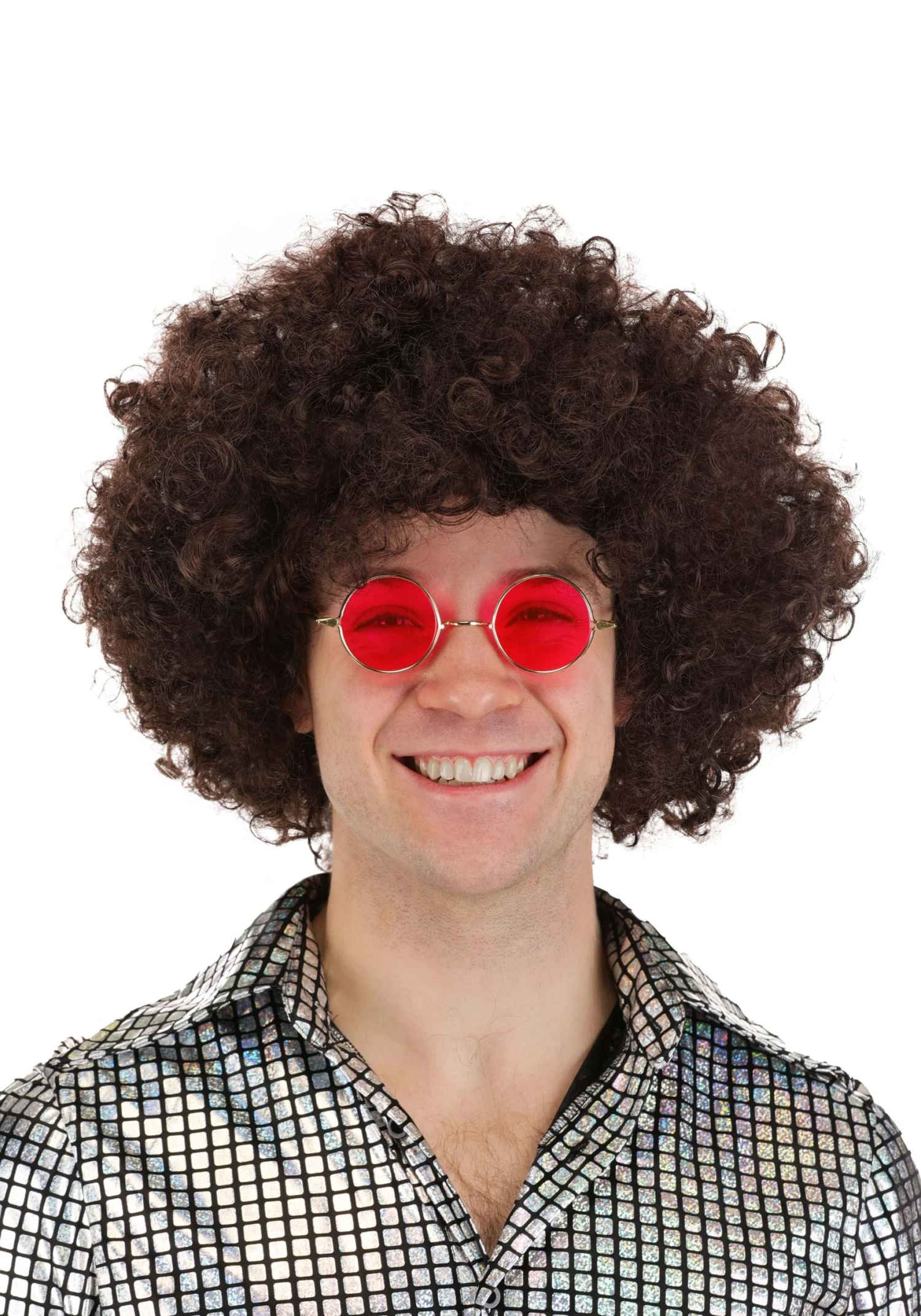 Adult Retro Hippie Afro Costume Wig 3 Adult Retro Hippie Afro Costume Wig
