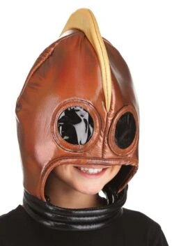 Retro Robot Bronze Costume Helmet 11 Retro Robot Bronze Costume Helmet -Halloween Costumes retro robot helmet alt 3 upd