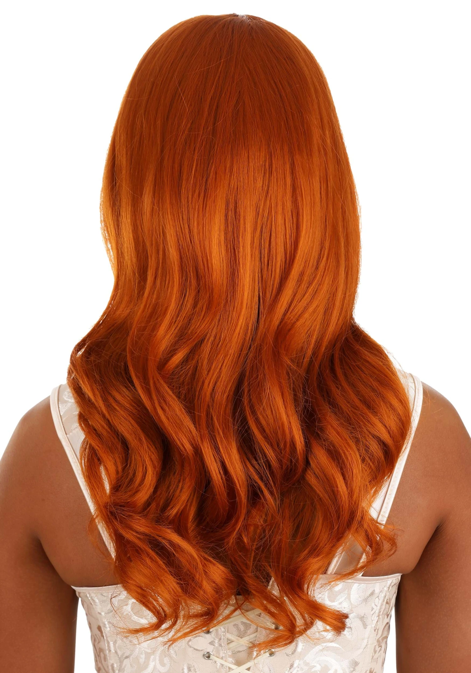 Rich Orange Long Wavy Wig For Women 5 Rich Orange Long Wavy Wig For Women - Image 3