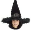 Ridged Witch Black Costume Hat 2 Ridged Witch Black Costume Hat -Halloween Costumes ridged witch hat