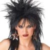 Black Rocker Wig For Women -Halloween Costumes rocker wig black