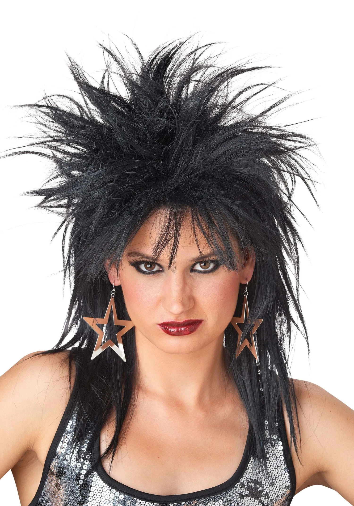Black Rocker Wig For Women 3 Black Rocker Wig For Women