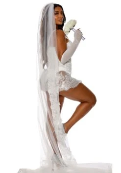 Forplay Sexy Rockstar Bride Celebrity Costume For Women 9 Forplay Sexy Rockstar Bride Celebrity Costume For Women -Halloween Costumes rockstar bride sexy celebrity costume alt 3