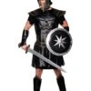 Plus Size Black Roman Warrior Costume For Men -Halloween Costumes roman warrior costume 1